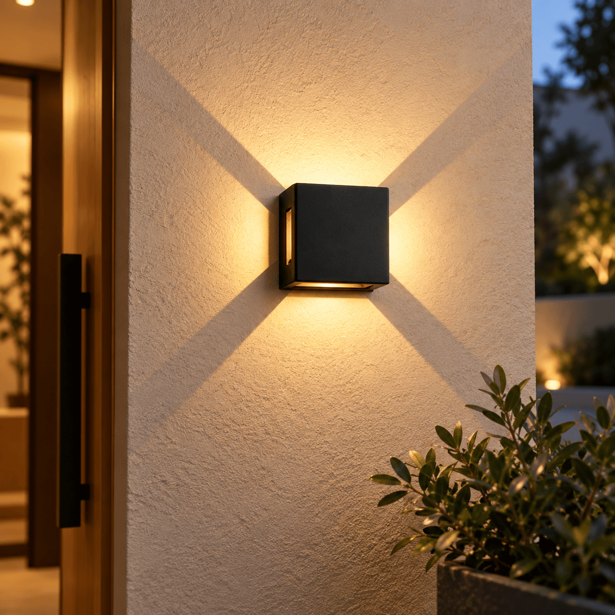 Aplique LED KIAN Black 6 W · Luz cálida